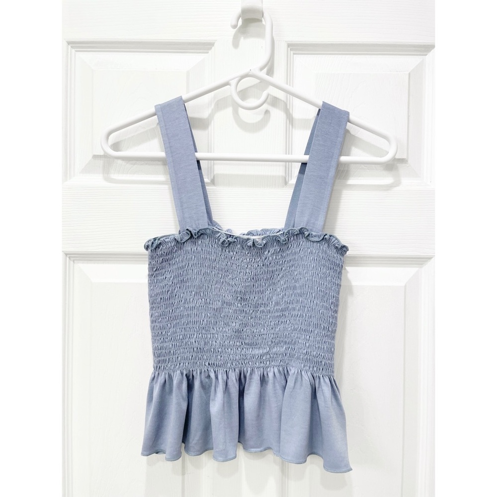 Urban Outfitters Smocked Peplum Tank
